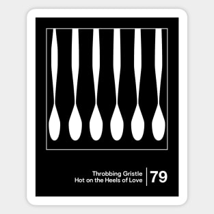 Throbbing Gristle / Minimalist Style Graphic Design Magnet